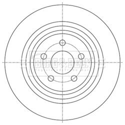 Brzdový kotúč BORG & BECK BBD5458 - obr. 2