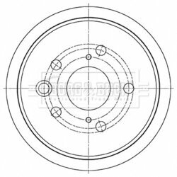 Brzdový kotúč BORG & BECK BBD5490
