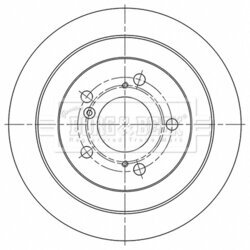 Brzdový kotúč BORG & BECK BBD5510