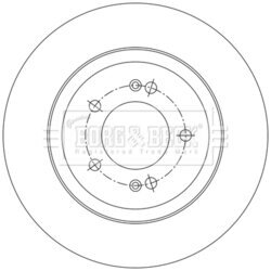 Brzdový kotúč BORG & BECK BBD5582 - obr. 1