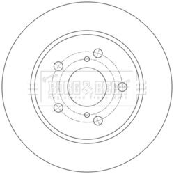 Brzdový kotúč BORG & BECK BBD5585 - obr. 1