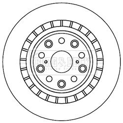 Brzdový kotúč BORG & BECK BBD5961S