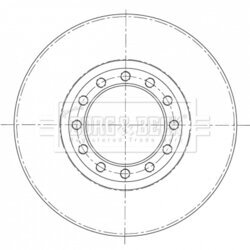 Brzdový kotúč BORG & BECK BBD6090S