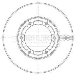 Brzdový kotúč BORG & BECK BBD6111S