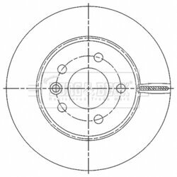 Brzdový kotúč BORG & BECK BBD6185S