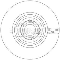 Brzdový kotúč BORG & BECK BBD6251S - obr. 1