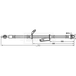 Brzdová hadica BORG & BECK BBH7725