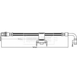 Brzdová hadica BORG & BECK BBH7975