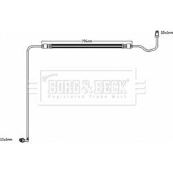 Brzdová hadica BORG & BECK BBH8590