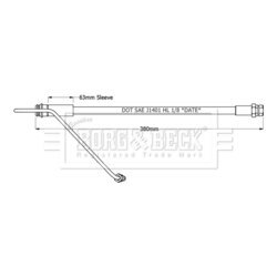 Brzdová hadica BORG & BECK BBH8943 - obr. 1