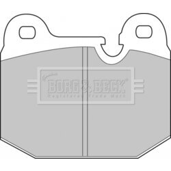 Sada brzdových platničiek kotúčovej brzdy BORG & BECK BBP1043