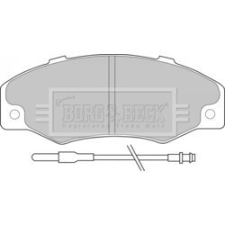 Sada brzdových platničiek kotúčovej brzdy BORG & BECK BBP1078