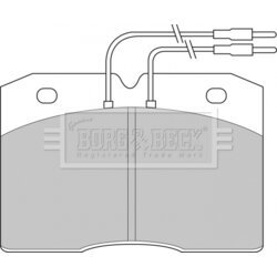Sada brzdových platničiek kotúčovej brzdy BORG & BECK BBP1133