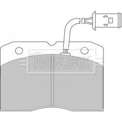 Sada brzdových platničiek kotúčovej brzdy BORG & BECK BBP1202