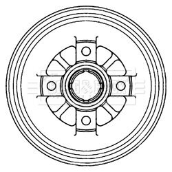 Brzdový bubon BORG & BECK BBR7240