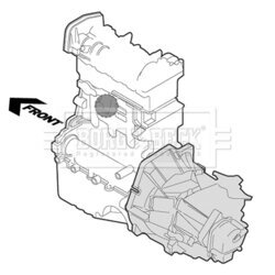 Uloženie motora BORG & BECK BEM4049 - obr. 2