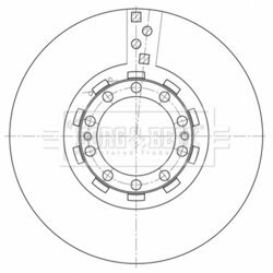 Brzdový kotúč BORG & BECK BBD32645