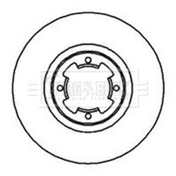 Brzdový kotúč BORG & BECK BBD4014
