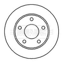 Brzdový kotúč BORG & BECK BBD4026