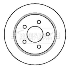 Brzdový kotúč BORG & BECK BBD4237