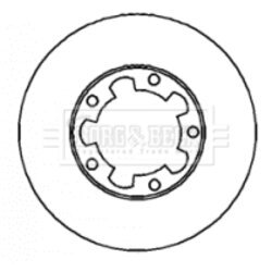Brzdový kotúč BORG & BECK BBD4305