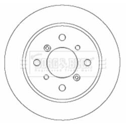 Brzdový kotúč BORG & BECK BBD4419