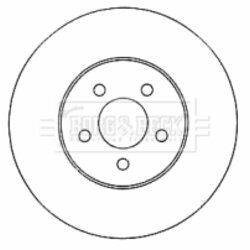 Brzdový kotúč BORG & BECK BBD4568