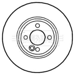 Brzdový kotúč BORG & BECK BBD4617