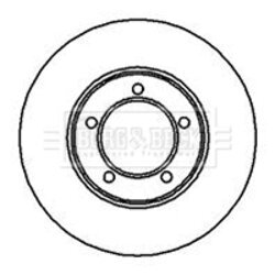 Brzdový kotúč BORG & BECK BBD4855