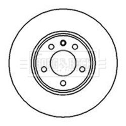 Brzdový kotúč BORG & BECK BBD4959