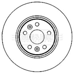 Brzdový kotúč BORG & BECK BBD5190
