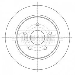 Brzdový kotúč BORG & BECK BBD5368