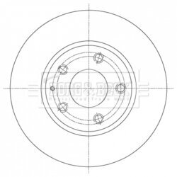 Brzdový kotúč BORG & BECK BBD5380