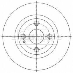 Brzdový kotúč BORG & BECK BBD5518