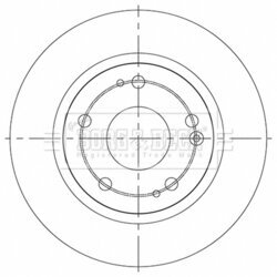 Brzdový kotúč BORG & BECK BBD5541