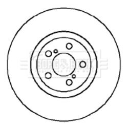 Brzdový kotúč BORG & BECK BBD5875S
