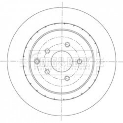 Brzdový kotúč BORG & BECK BBD6094S