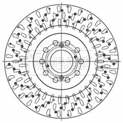 Brzdový kotúč BORG & BECK BBD6184S