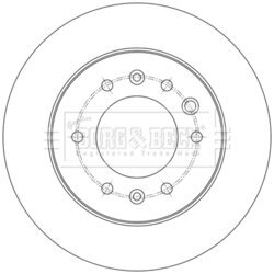 Brzdový kotúč BORG & BECK BBD6219S - obr. 1