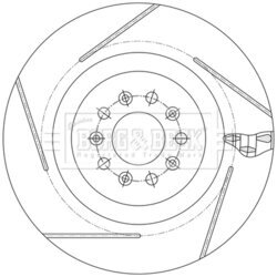 Brzdový kotúč BORG & BECK BBD6220S - obr. 1