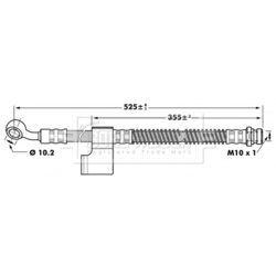 Brzdová hadica BORG & BECK BBH7037