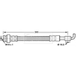 Brzdová hadica BORG & BECK BBH7063