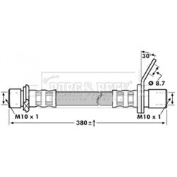 Brzdová hadica BORG & BECK BBH7218 - obr. 1