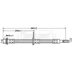 Brzdová hadica BORG & BECK BBH7387