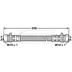 Brzdová hadica BORG & BECK BBH7447 - obr. 1
