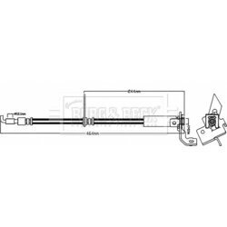 Brzdová hadica BORG & BECK BBH8482
