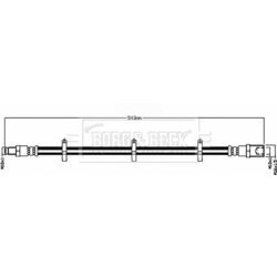 Brzdová hadica BORG & BECK BBH8674