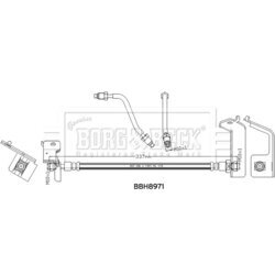 Brzdová hadica BORG & BECK BBH8971