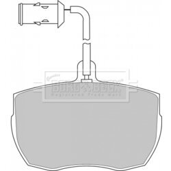 Sada brzdových platničiek kotúčovej brzdy BORG & BECK BBP1026