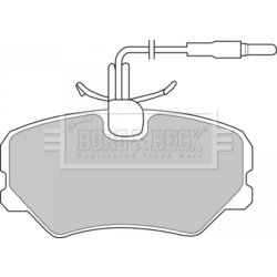 Sada brzdových platničiek kotúčovej brzdy BORG & BECK BBP1105